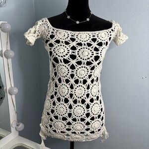 Elegant Crochet Lace Dress